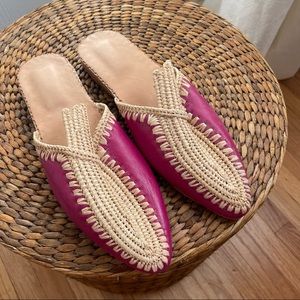 Mexican inspired mules- brand unknown, bought at high end boutique